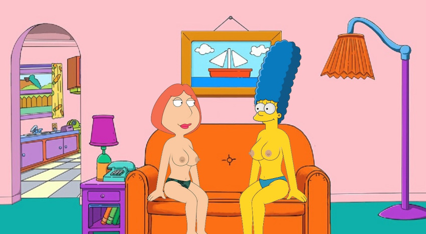 family_guy lois_griffin marge_simpson panties the_simpsons