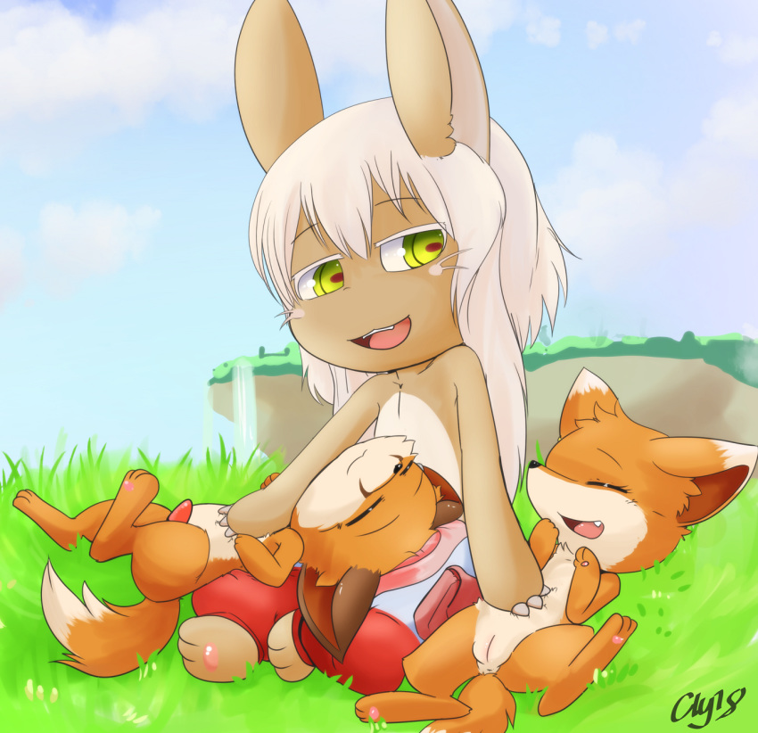 adult anthro feral fox furry made_in_abyss nanachi narehate vixen