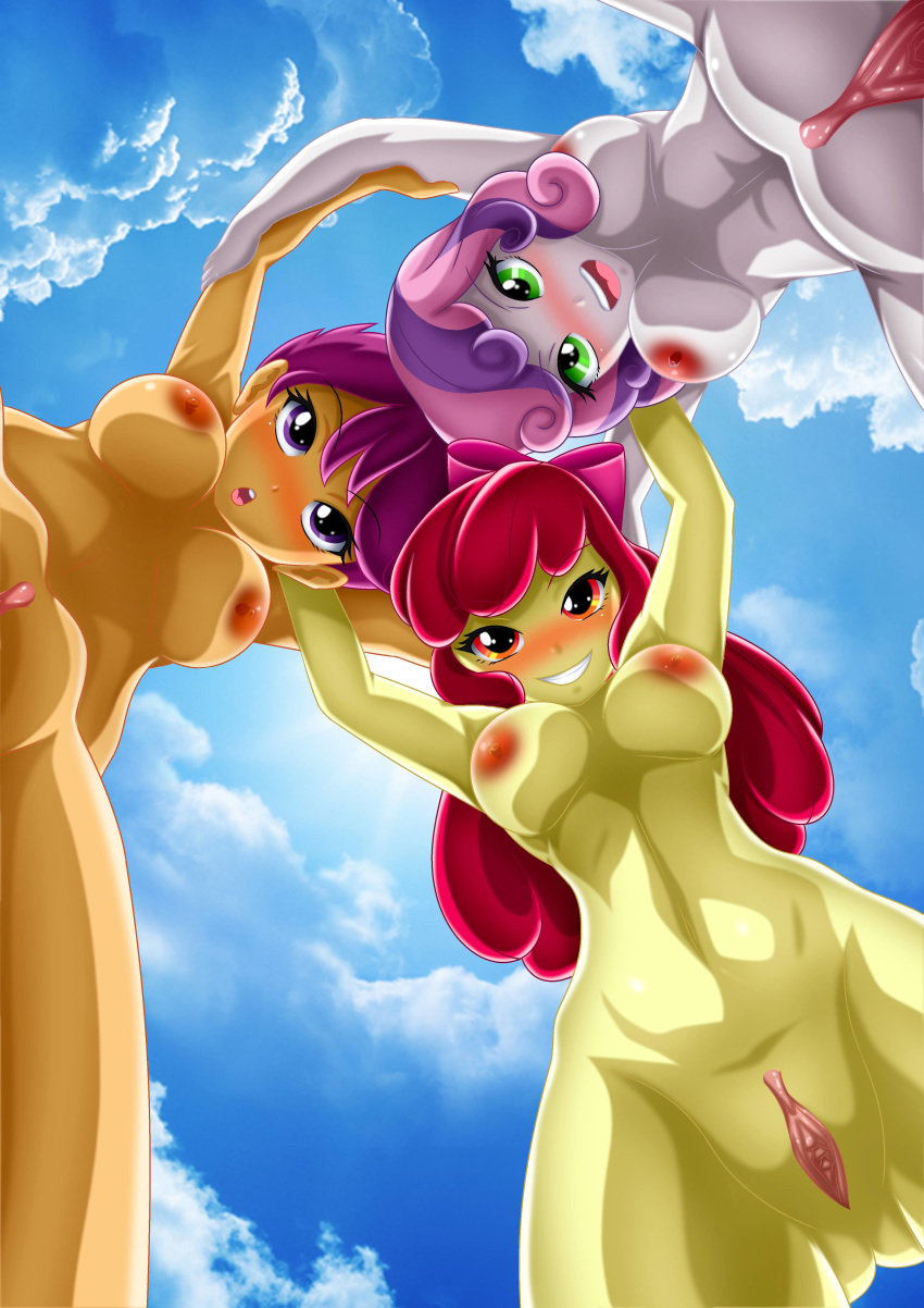 apple_bloom apple_bloom_(eg) bbmbbf blush breasts cutie_mark_crusaders equestria_girls equestria_untamed humanized my_little_pony nude palcomix pussy scootaloo scootaloo_(eg) sweetie_belle sweetie_belle_(eg)