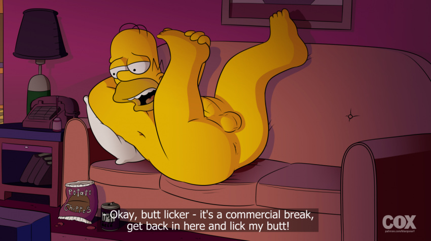 anus asking_for_it ass blargsnarf butt english_text erect_penis erection homer_simpson male mature mature_male nude penis showing_penis spread_ass spread_legs spreading the_simpsons