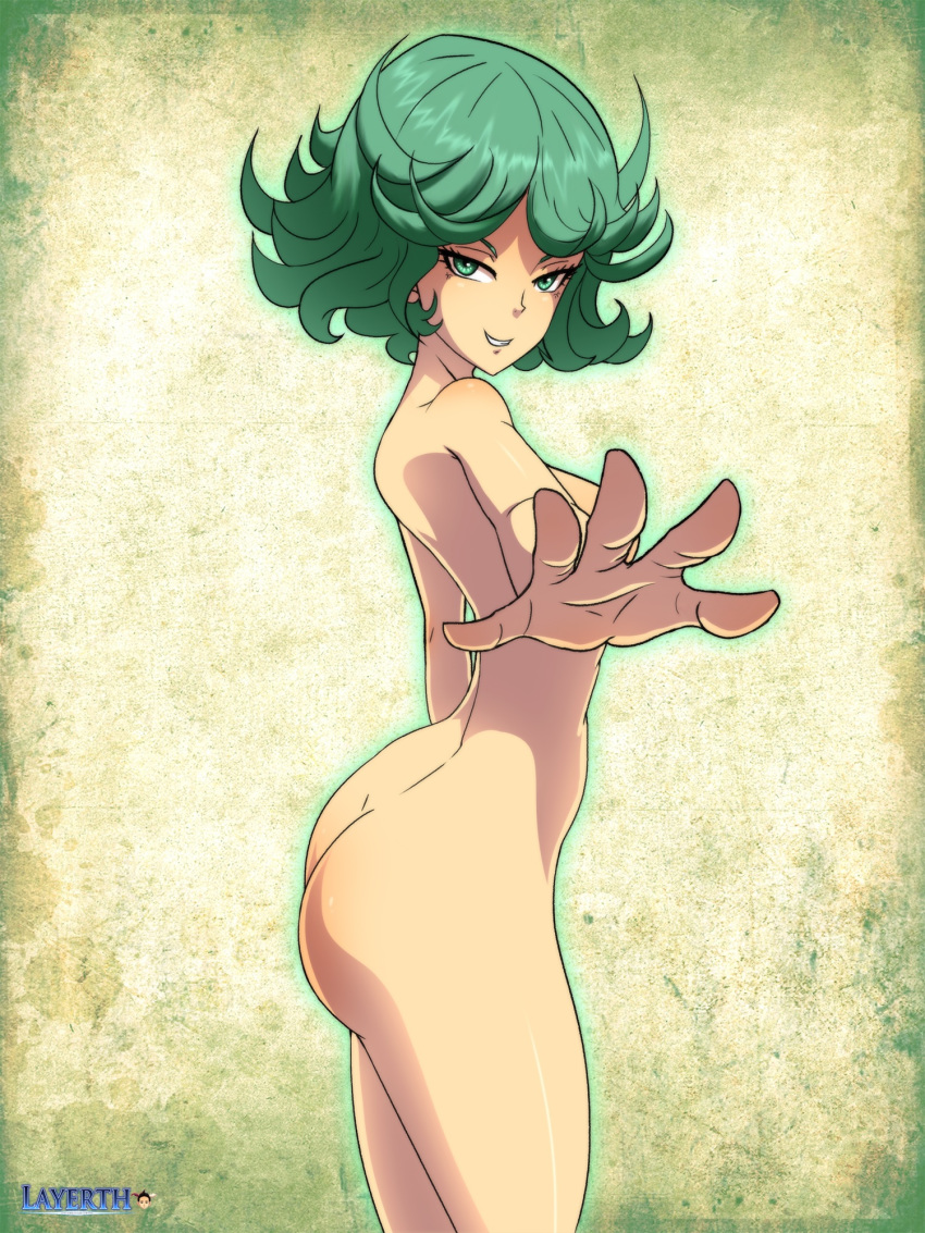 ass green_hair layerth nude one-punch_man patreon_reward tatsumaki