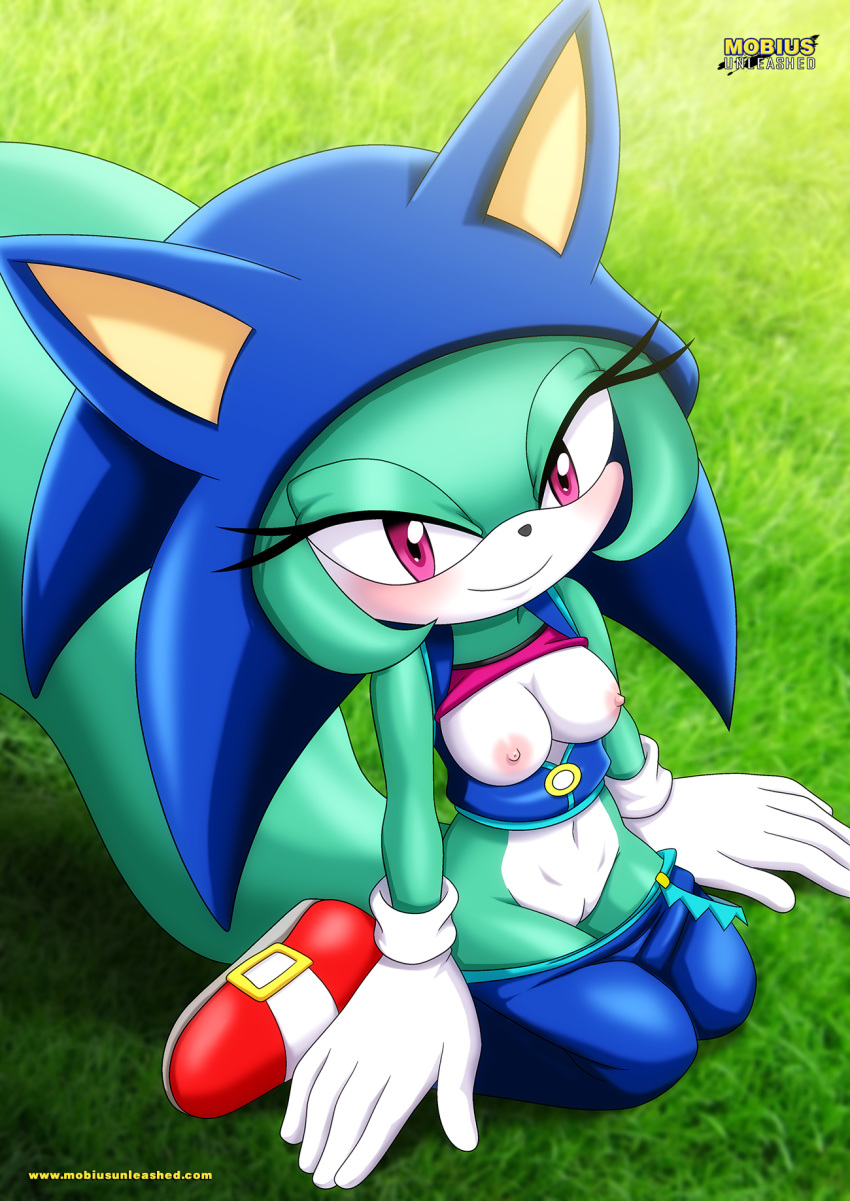 1girl archie_comics bbmbbf mobius_unleashed nipples palcomix purple_eyes pussy sega sonar_the_fennec sonic_(series) sonic_the_hedgehog_(series)