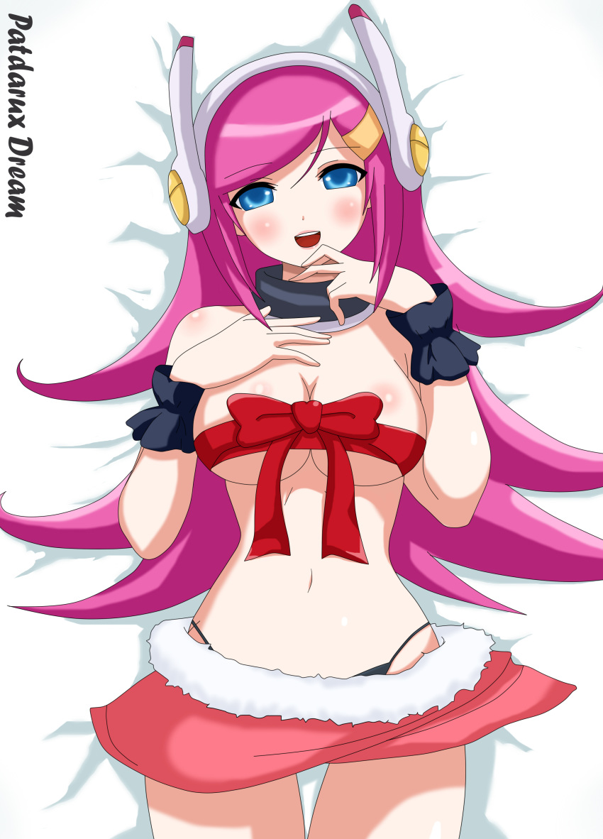 big_breasts breasts female kirby:_planet_robobot kirby_(series) patdarux ribbon solo susie susie_(kirby) tease
