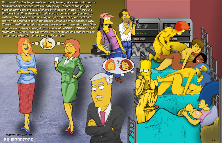 1girl aged_up american_dad bart_simpson big_breasts breasts carter_pewterschmidt clothing family_guy francine_smith huge_breasts human human_only incest lenny_leonard lois_griffin luann_van_houten mammal marge_simpson maude_flanders milhouse_van_houten monocone not_furry otto_mann rod_flanders schmuley_lonstein shaved_pussy stockings the_simpsons