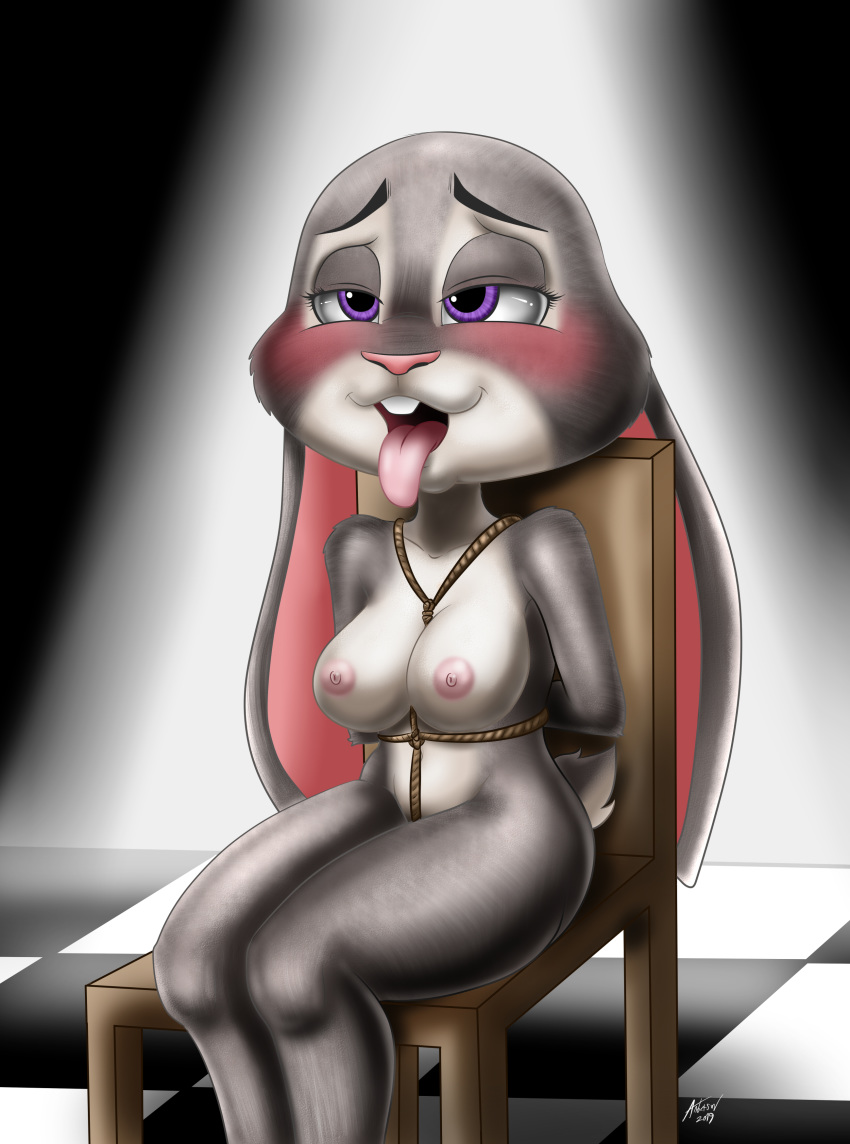 blush chair judy_hopps tied_up zootopia