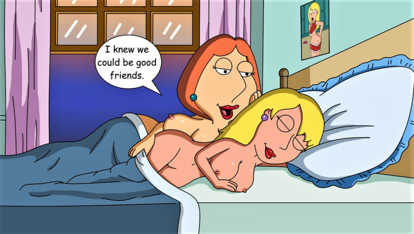 ass breasts connie_d'amico creek_12 erect_nipples family_guy lois_griffin nude shaved_pussy thighs yuri