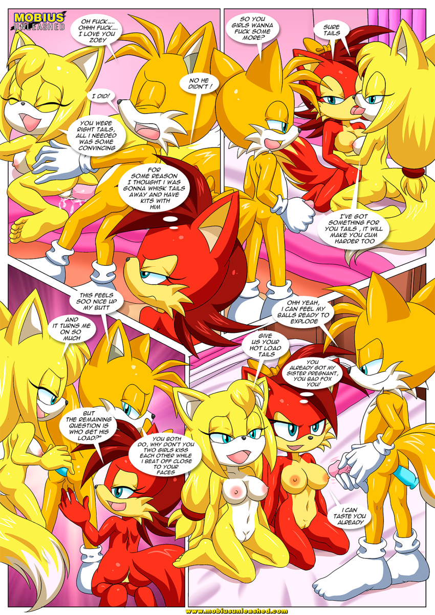 a_cock_among_siblings archie_comics bbmbbf breasts breeding fiona_fox french_kiss impregnate impregnation masturbation miles_"tails"_prower mobius_unleashed palcomix sega sonic_(series) sonic_boom sonic_the_hedgehog_(series) tongue_kiss wanting_to_get_pregnant zooey_the_fox