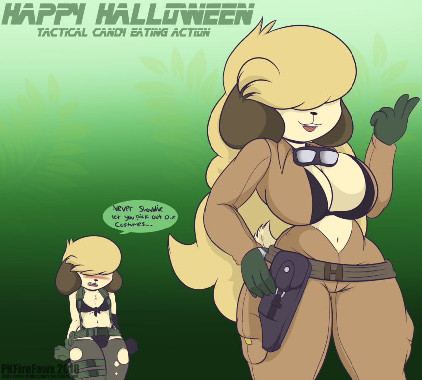 1girl anthro big_breasts bra breasts canine clothed clothing cosplay crossdressing dog eva_(metal_gear_solid) furry girly halloween holidays konami male mammal metal_gear metal_gear_solid_3 metal_gear_solid_v nikki_(pkfirefawx) niko_(pkfirefawx) pkfirefawx quiet_(metal_gear) underwear video_games