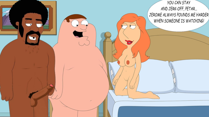 family_guy jerome_washington lois_griffin peter_griffin