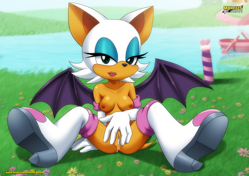 1girl bbmbbf female_only mobius_unleashed nude nude_female palcomix pussy pussy_juice rouge_the_bat sega sonic_(series) sonic_the_hedgehog_(series)