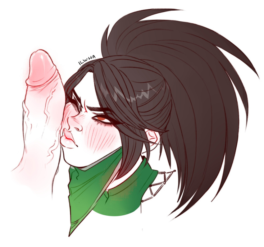 akali angry face league_of_legends penis