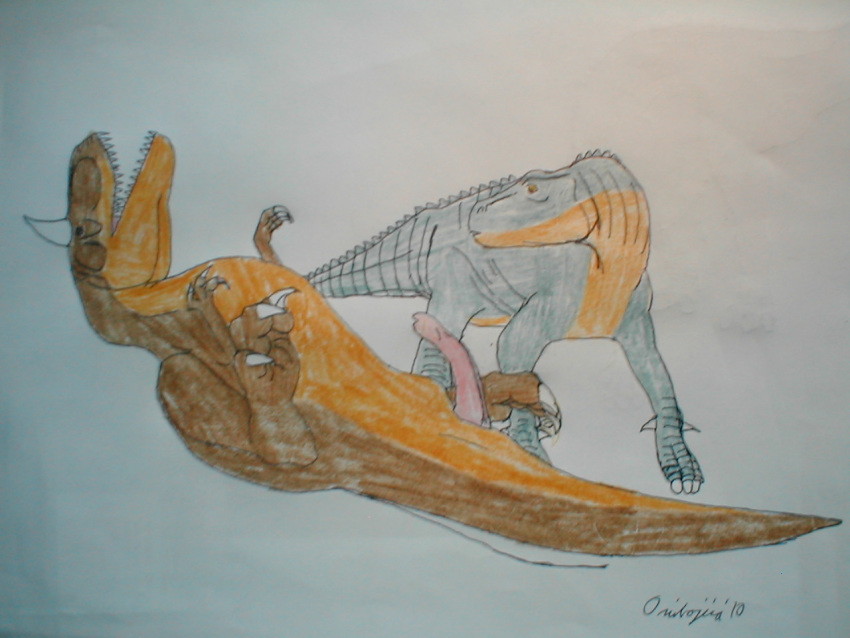 carnotaur dinosaur disney's_dinosaur horn neera penis scalie sharp_teeth