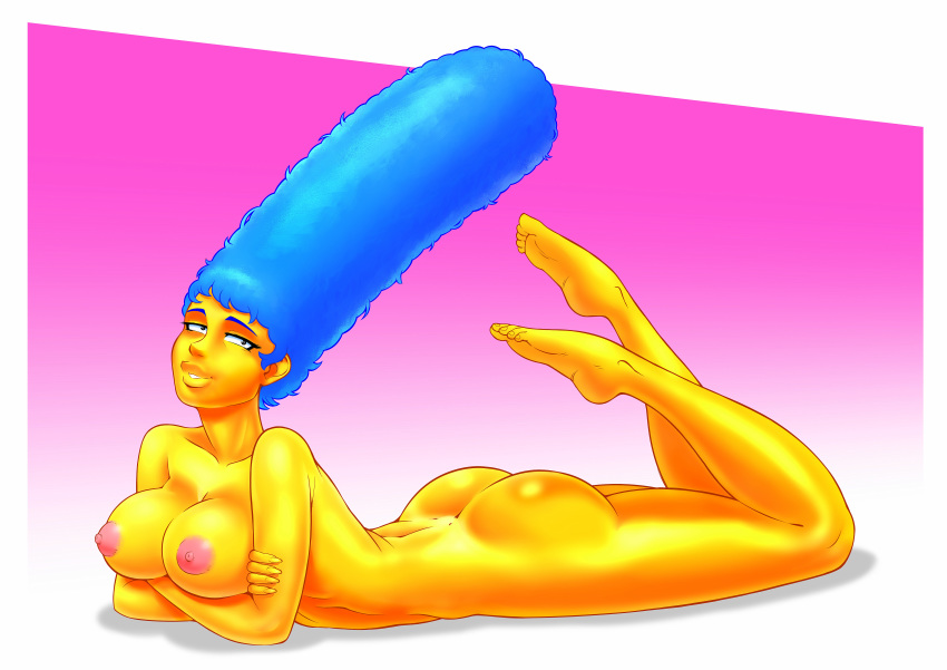 ass breasts marge_simpson nude the_simpsons