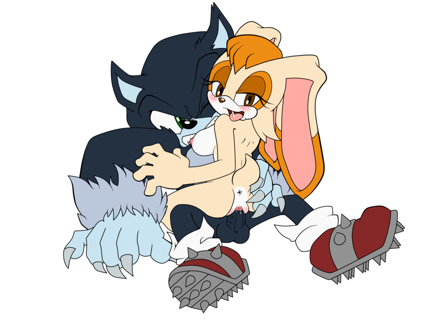 1boy1girl anus cowgirl_position cute furry girl_on_top leatherruffian looking_at_viewer looking_back male/female pussy sega sonic_(series) sonic_the_hedgehog sonic_the_hedgehog_(series) sonic_the_werehog vaginal vanilla_the_rabbit