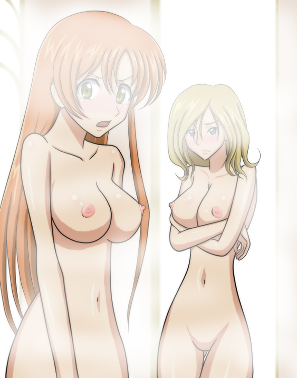 breasts code_geass large_breasts milly_ashford nipples nude orange_hair shi...