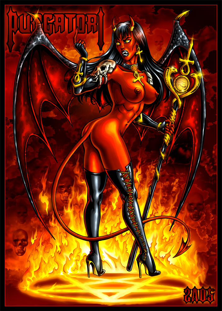 candra candra(artist) chaos_comics demon female purgatori.