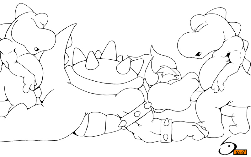 bowser nintendo super_mario_bros. yoshi