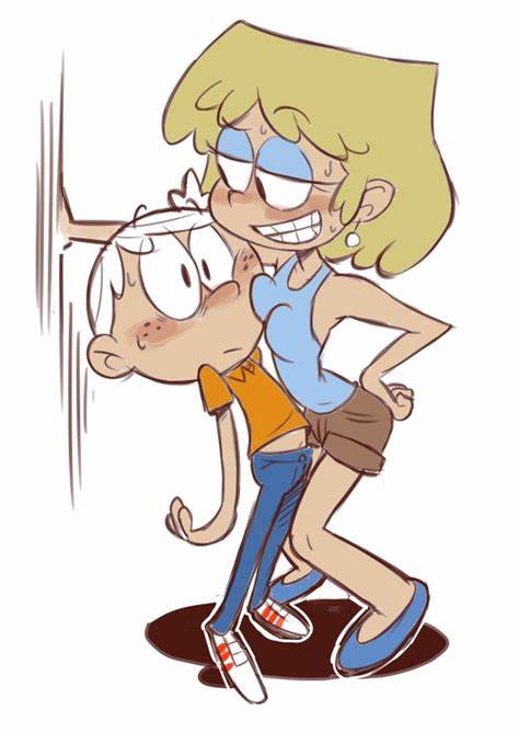 lincoln_loud lori_loud male/female sexually_suggestive sister size_differen...