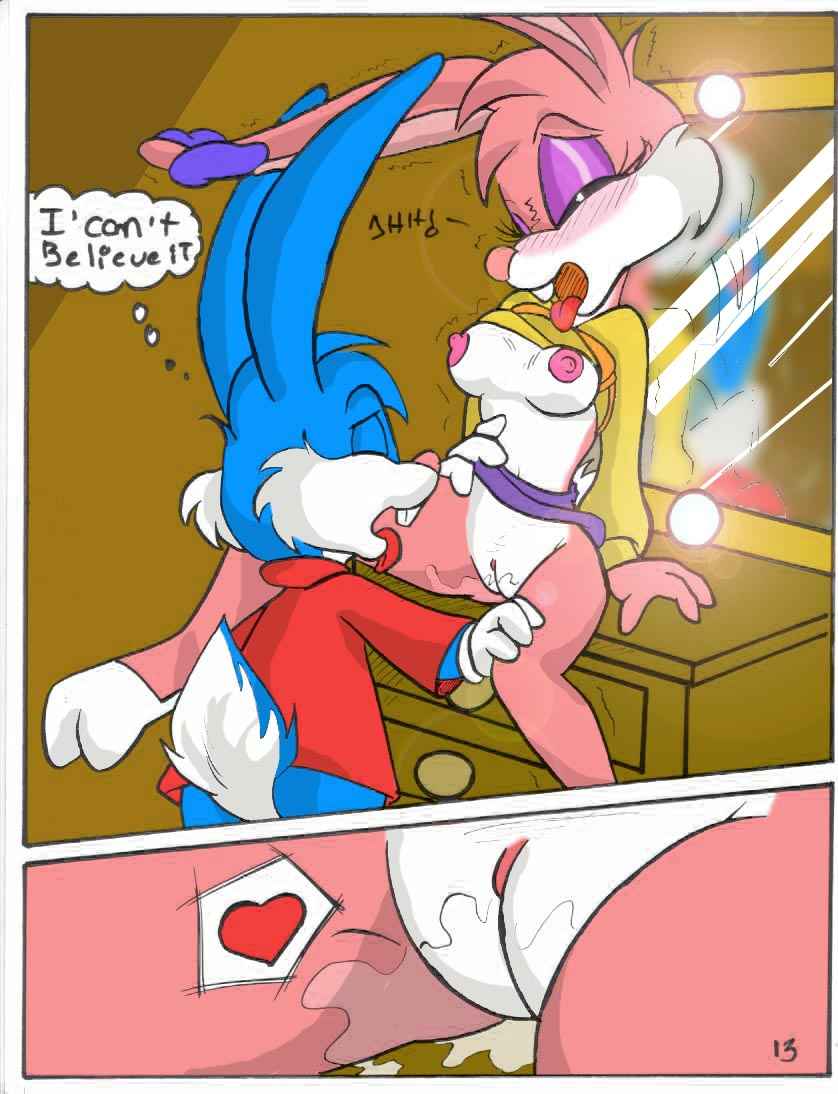 babs_bunny buster_bunny comic furry pussy star's_entrance tiny_toon_ad...