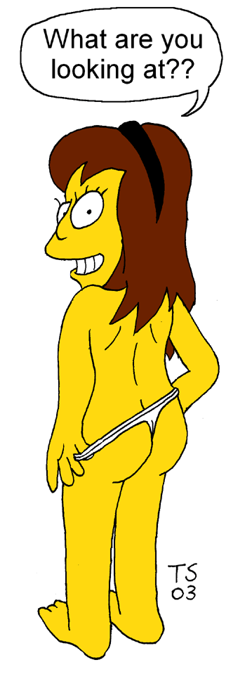 Xbooru Allison Taylor Ass The Simpsons Tommy Simms Tommy Simms Artist Topless White