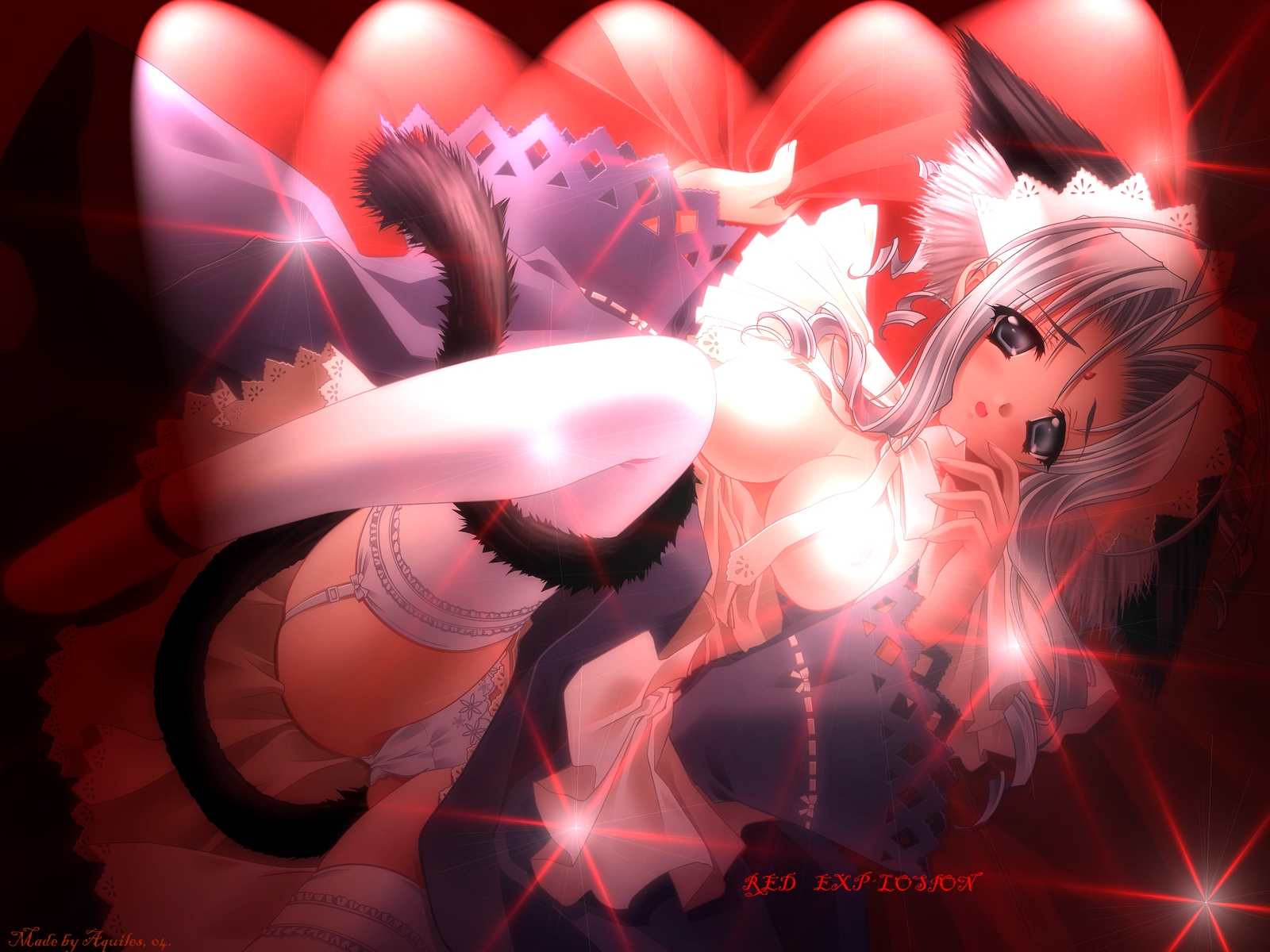 Xbooru Animal Ears Cat Ears Cat Tail Catgirl Hentai Highres Lingerie