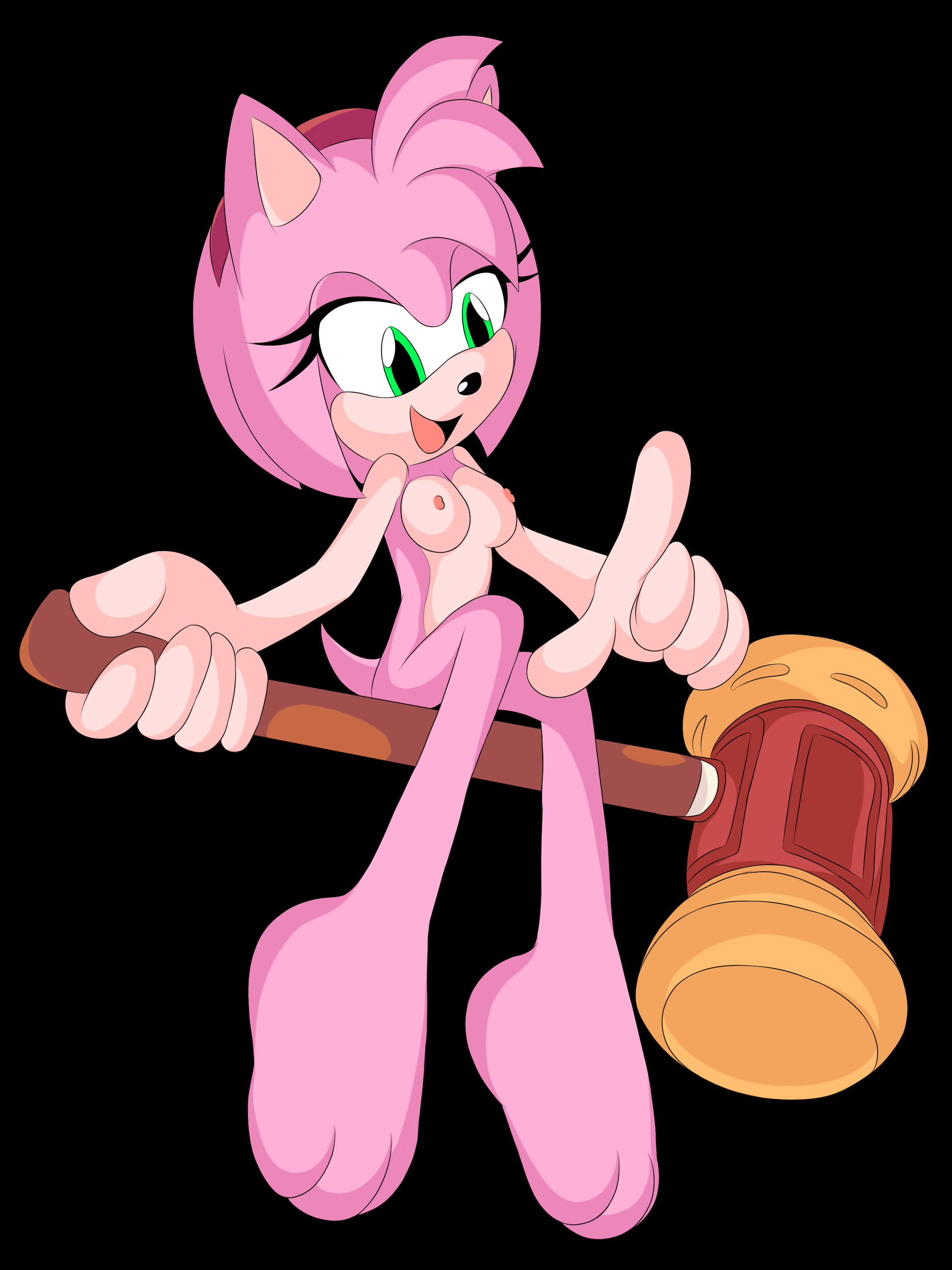 Rule 34 Dev - amy_rose breasts j_nsfw nipples nude sega sonic_the_hedgehog(...