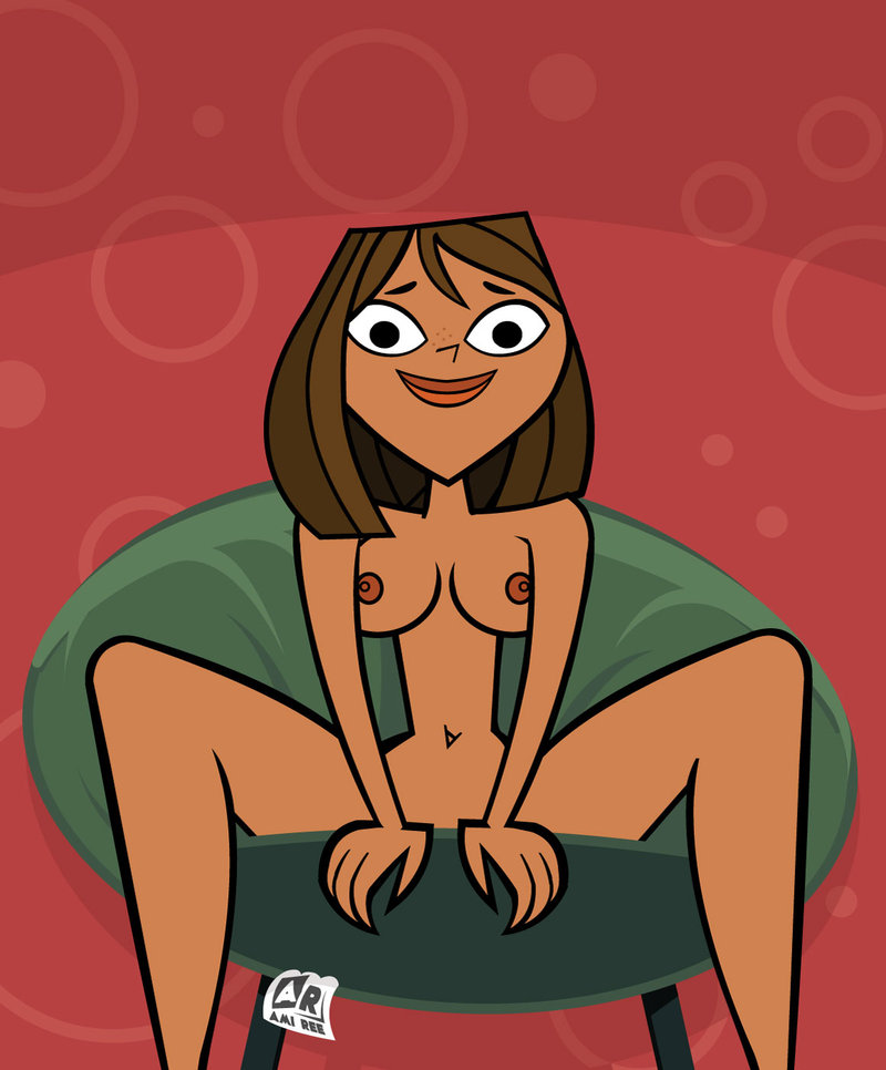 female_only freckles navel nipples nude short_hair smile solo_female total_drama...