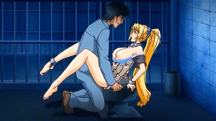 animated animated_gif blonde_hair bouncing_breasts breasts closed_eyes gif ...