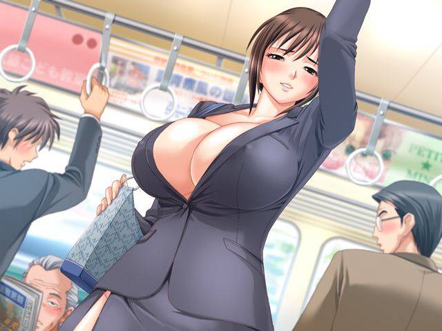 anime big_breasts breasts hentai mature subway.