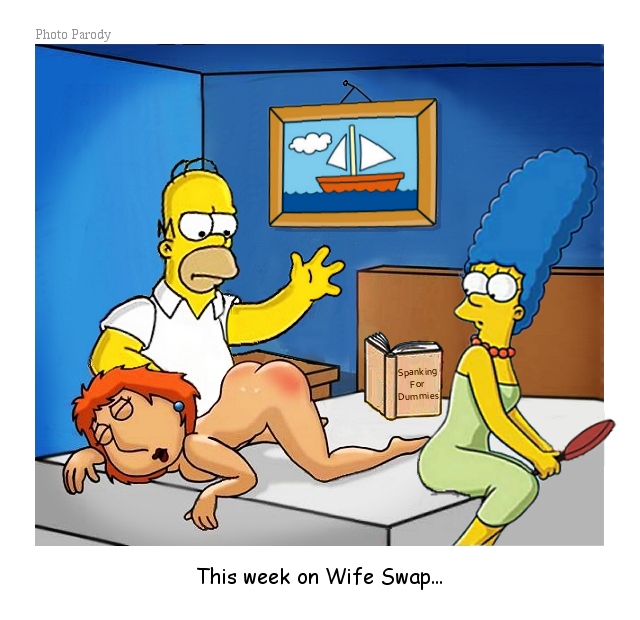 crossover family_guy homer_simpson lois_griffin marge_simpson the_simpsons ...