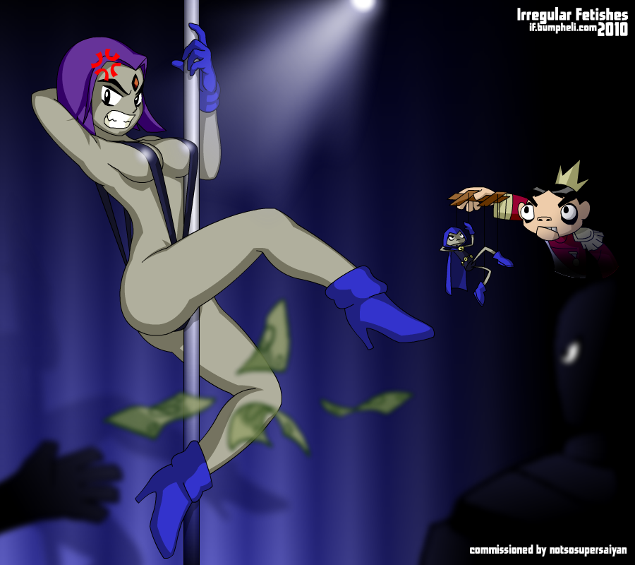 dc dc_comics dcau irregular_fetishes non-nude puppet_king raven(dc)