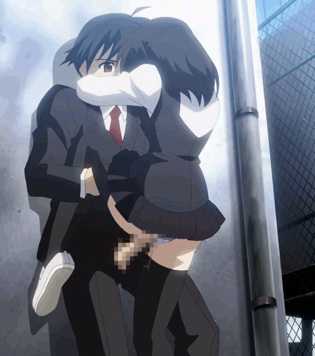 Xbooru Ahoge Animated Censored Game Cg Itou Makoto Penis Pussy Saionji Sekai School