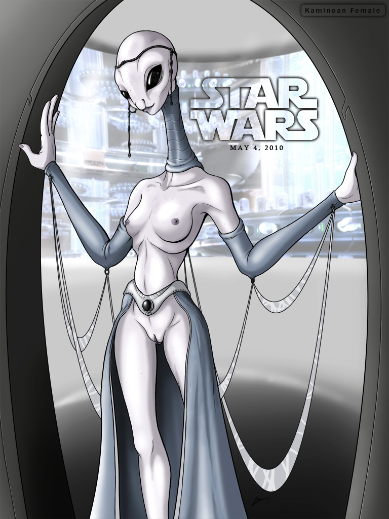 alien attack_of_the_clones breasts female kaminoan netherwulf(artist) pussy...