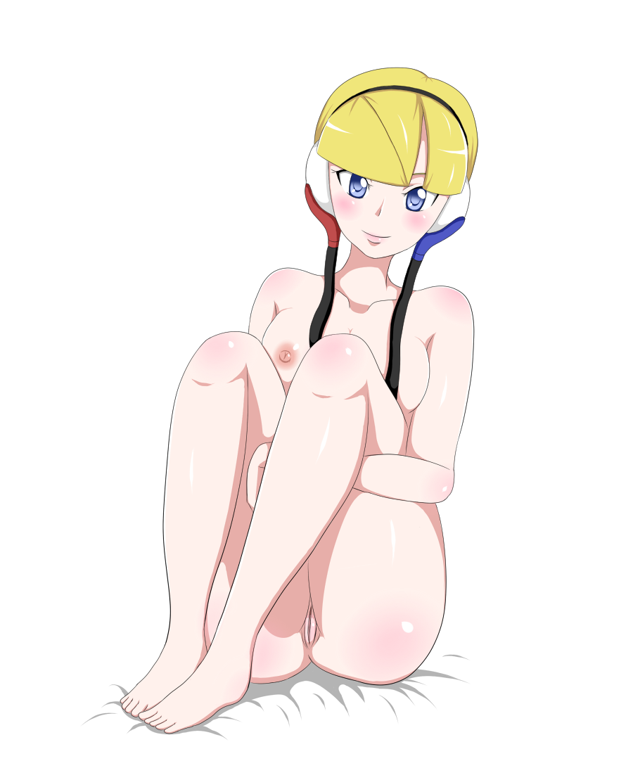 blonde_hair blue_eyes breasts elesa kamitsure(pokemon) nipples nude pokemon pussy...