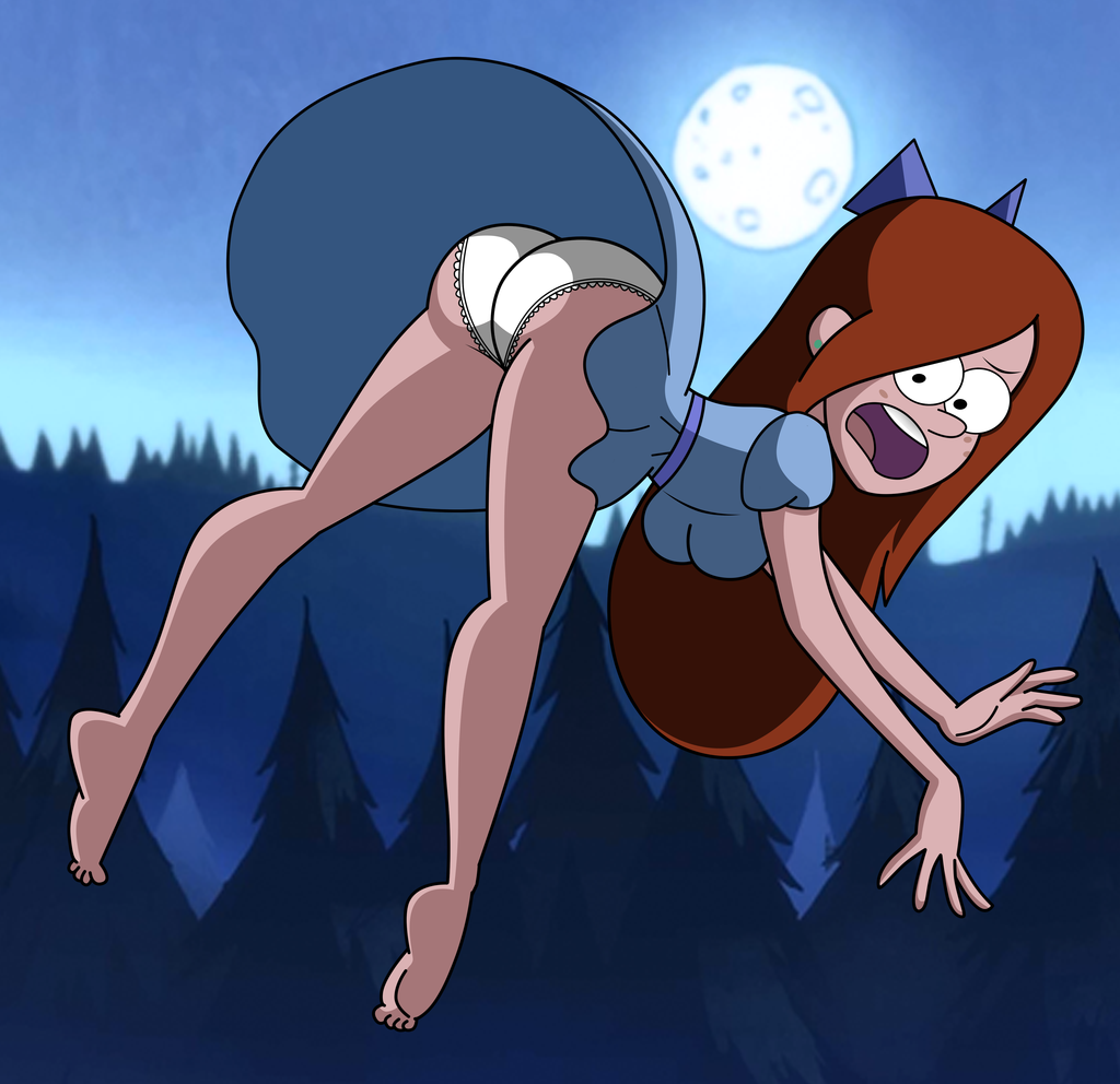 ...embarrassing feet floating freckles frilly_panties full_moon gravity_fal...
