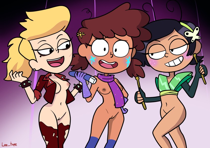 3_girls amphibia anne_boonchuy disney drag-anne-fly lee_tape marcy_wu perso...