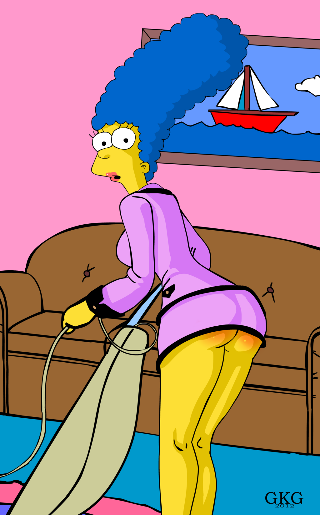 ass female gkg marge_simpson milf the_simpsons yellow_skin.