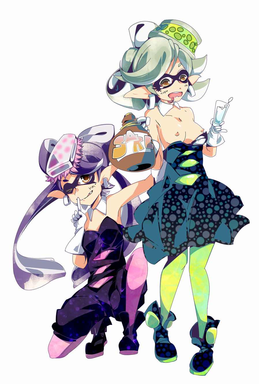 Xbooru - callie (splatoon) inkling inkling girl marie (splatoon ...