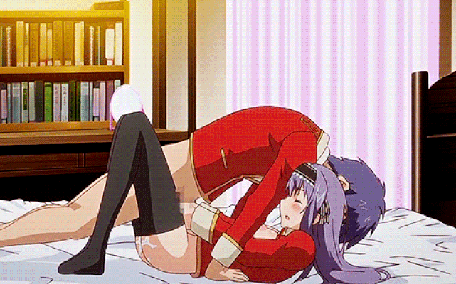 Xbooru Animated Anime Ass Bedroom Bottomless Hentai Purple Hair Pussy Sex Skirt Socks Wet