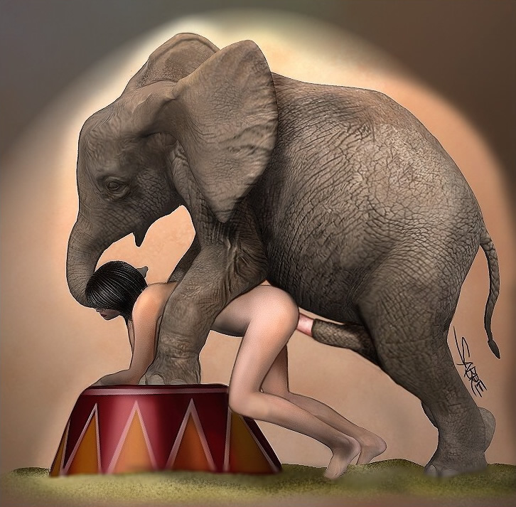 animal_genitalia beastiality elephant mounting nude_female sabre.