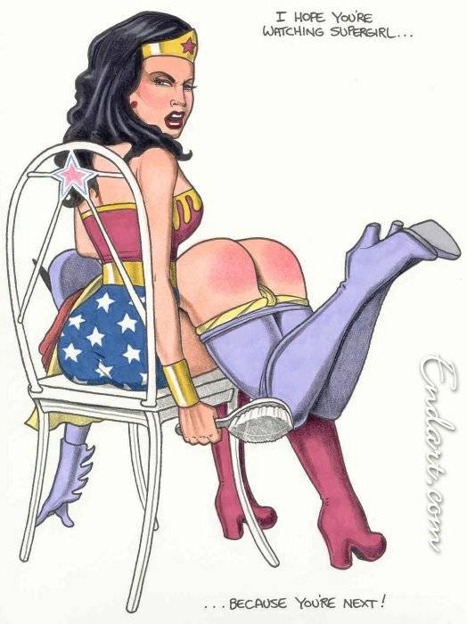 ass barbara_gordon batgirl batman(series) dc dc_comics endart spanking wond...
