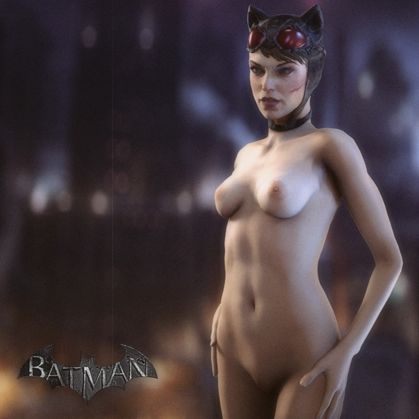 3d 3d(artwork) batman:arkham_knight batman(series) catwoman dc dc_comics ha...