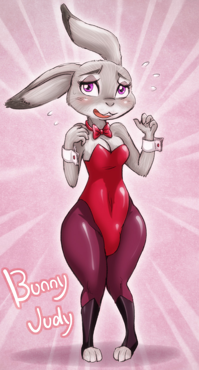 1girl 1girl anthro blush breasts buckteeth bunny_costume cleavage clothed c...