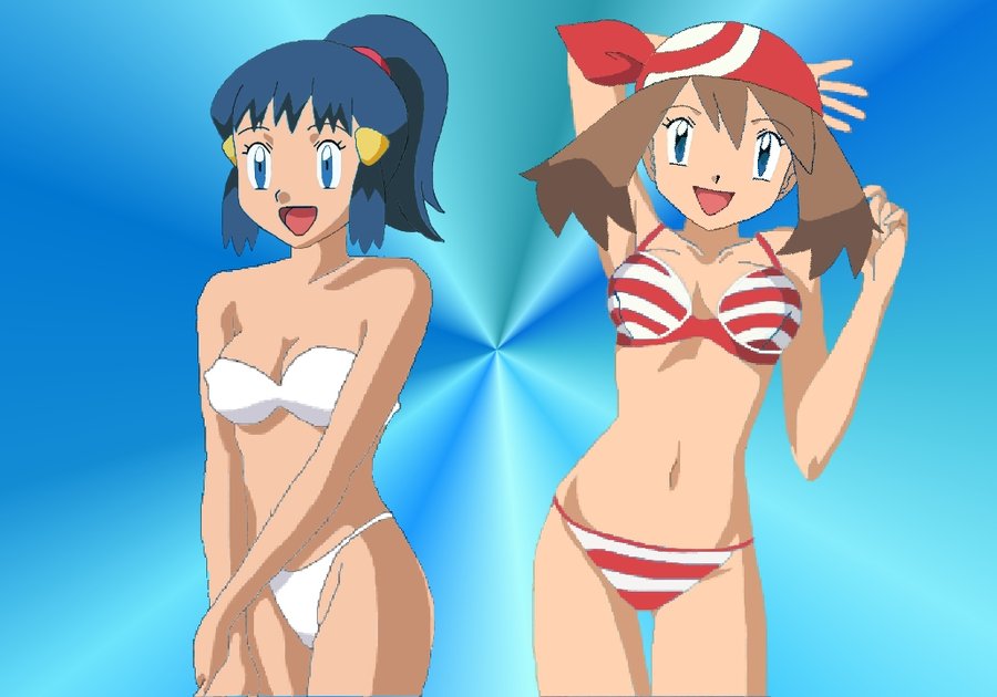 ...(pokemon) hikari(pokemon) looking_at_viewer may multiple_girls pokemon p...