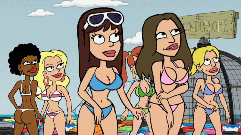 Xbooru 6girls Ass Ass Crack Ass Grab Beach Bikini