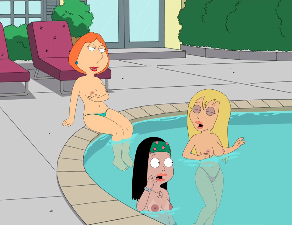 american_dad breasts family_guy frost969 hayley_smith lois_griffin nipples.
