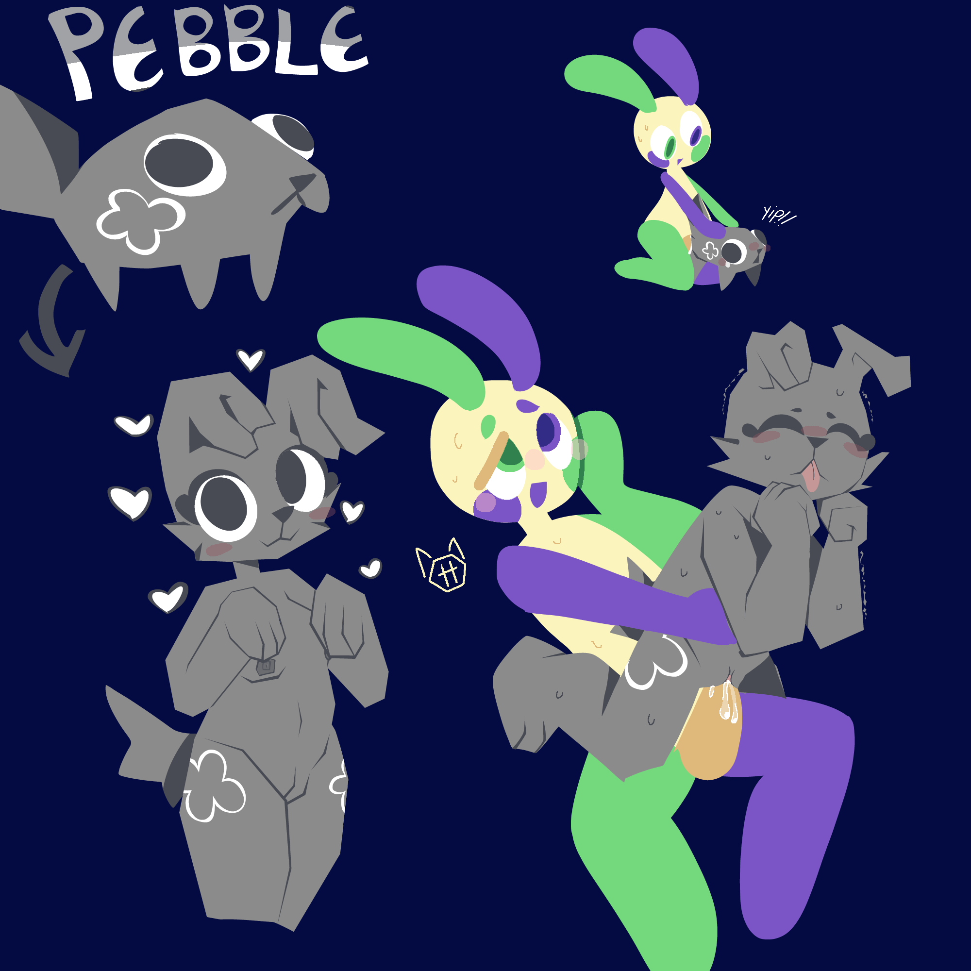 Toodles (dandy’s world), pebble (dandy's world) - rule34 scroller