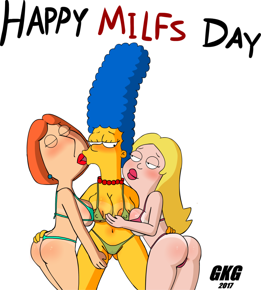 american_dad family_guy francine_smith gkg lois_griffin marge_simpson milf ...