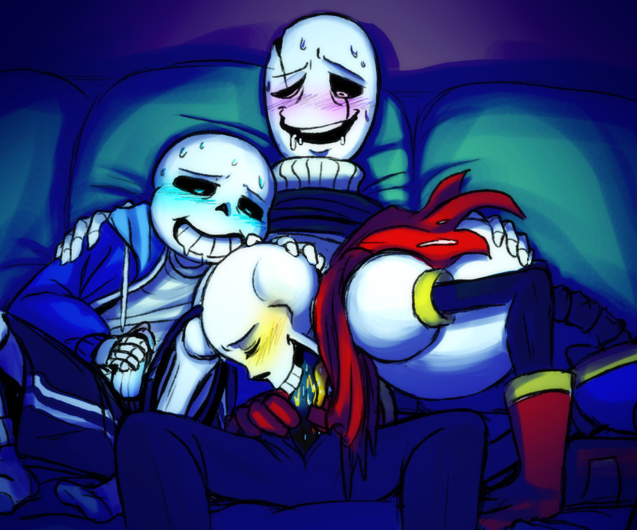 brother_and_brother gaster(undertale) papyrus(undertale) sans(undertale) sk...