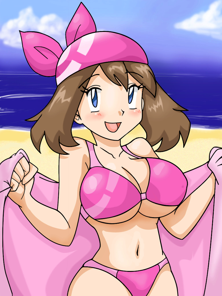 (pokemon) humans_of_pokemon may(pokemon) nintendo pink_bikini pokemon pokem...